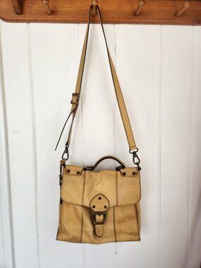 Fossil Mustard Leather Messenger bag